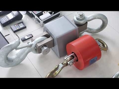 Scale di gru appese nella sala campionamento